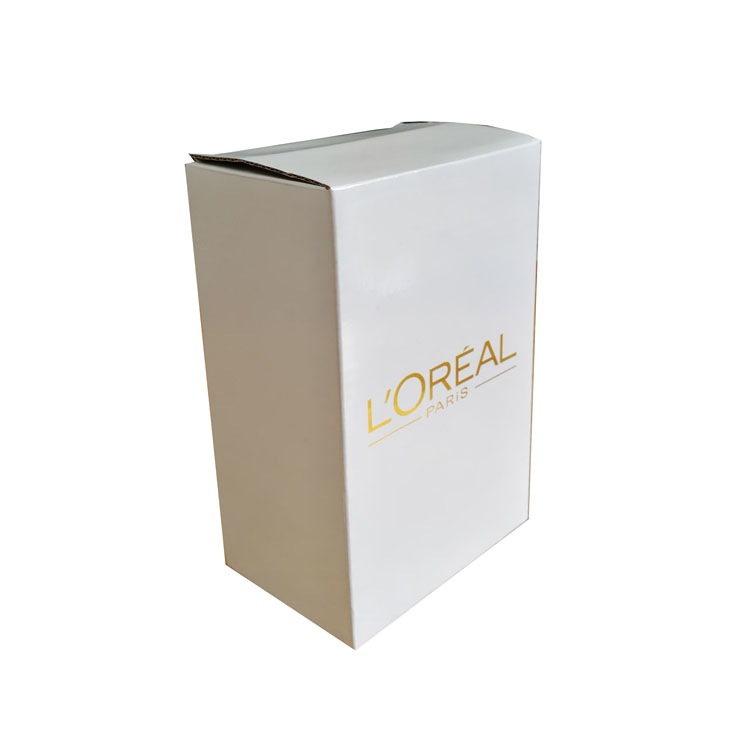 white corrugated boxes